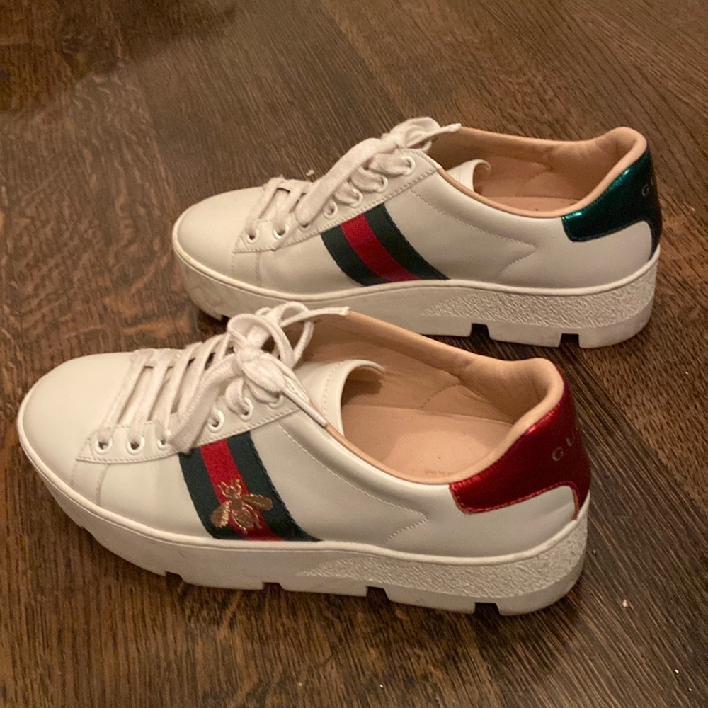Pair of Gucci running shoes